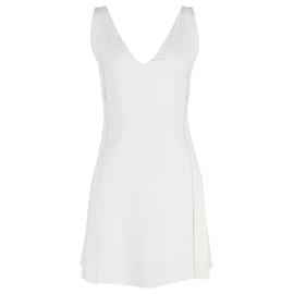Chloé-Mini abito Chloé senza maniche con allacciatura sul retro in acetato bianco-Bianco