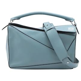 Loewe-Bolso Puzzle azul claro-Azul