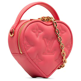 Louis Vuitton-Louis Vuitton Pink Monogram Embroidered Pop My Heart Pouch-Pink