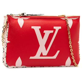 Louis Vuitton-Louis Vuitton Red Monogram Giant Jungle Pochette Double Zip-Red