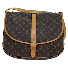 Louis Vuitton-Louis Vuitton Monogram Saumur 35 Shoulder Bag M42254 LV Auth 71604A-Monogram