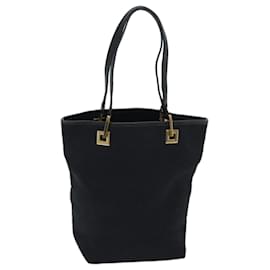 Gucci-GUCCI Borsa Tote in Tela GG Nera Auth ar11681-Nero