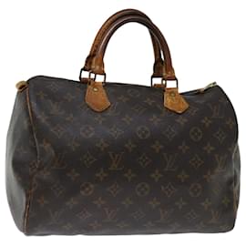 Louis Vuitton-Louis Vuitton Monogram Speedy 30 Hand Bag M41526 LV Auth yk11720-Monogram