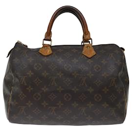Louis Vuitton-Louis Vuitton Monogram Speedy 30 Hand Bag M41526 LV Auth yk11720-Monogram