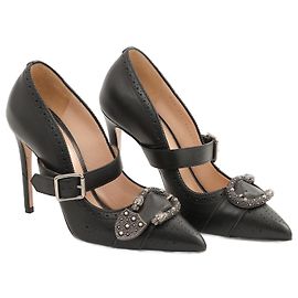 GUCCI  Heels EU 37.5 leather Black