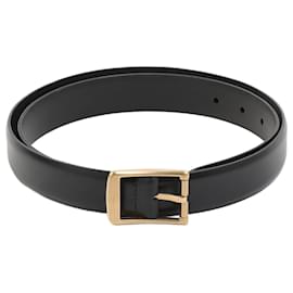 Salvatore Ferragamo-SALVATORE FERRAGAMO Cinture cm 100 Leather-Nero