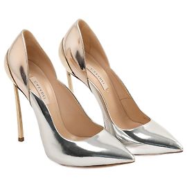 CASADEI Heels EU 38 Leder Silber