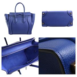 Céline-Celine Micro Luggage-Navy blue