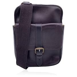Louis Vuitton-Brown Utah Leather Iroquoise Shoulder Messenger Bag-Brown