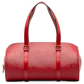 Louis Vuitton-Louis Vuitton Red Epi Soufflot-Rosso