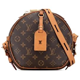 Louis Vuitton-Louis Vuitton Boite Chapeaux Souple MM con monograma marrón-Castaño
