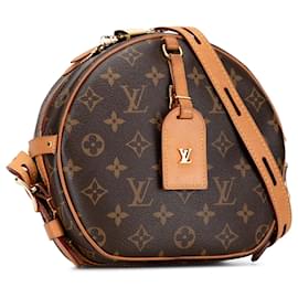 Louis Vuitton-Louis Vuitton Boite Chapeaux Souple MM con monograma marrón-Castaño