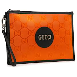 Gucci-Gucci Arancione GG Nylon Off The Grid Clutch-Arancione
