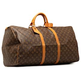 Louis Vuitton-Louis Vuitton Monograma Marrom Keepall 60-Marrom