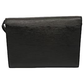 Louis Vuitton-LOUIS VUITTON Epi Hublot Shoulder Bag Black Red M52557 LV Auth ep3962-Black,Red