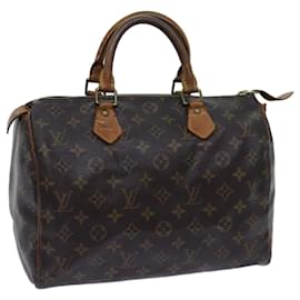 Louis Vuitton-Louis Vuitton Monogram Speedy 30 Hand Bag M41526 LV Auth 71385-Monogram