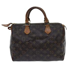 Louis Vuitton-Louis Vuitton Monogram Speedy 30 Hand Bag M41526 LV Auth 71385-Monogram
