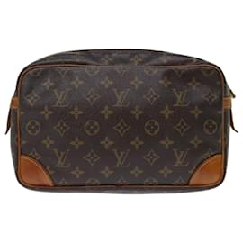 Louis Vuitton-Louis Vuitton Monogram Compiegne 28 Clutch Bag M51845 LV Auth 70899-Monogram