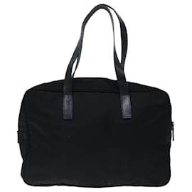 Prada-PRADA Hand Bag Nylon Black Auth yk11683-Black