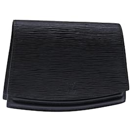 Louis Vuitton-LOUIS VUITTON Epi Tilsitt Riñonera Negro M52602 LV Auth ar11751-Negro