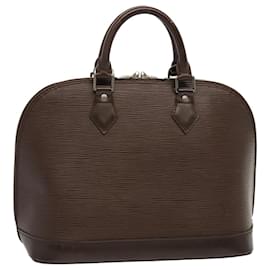 Louis Vuitton-LOUIS VUITTON Epi Alma Hand Bag Mocha M5214D LV Auth 71402-Other