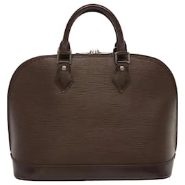 Louis Vuitton-LOUIS VUITTON Epi Alma Hand Bag Mocha M5214D LV Auth 71402-Other
