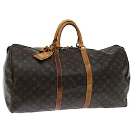 Louis Vuitton-Louis Vuitton-Monogramm Keepall 55 Boston Bag M.41424 LV Auth 70568-Monogramm