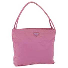 Prada-PRADA Shoulder Bag Nylon Pink Auth 72029-Pink