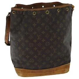 Louis Vuitton-LOUIS VUITTON Monogram Noe Shoulder Bag M42224 LV Auth 70976-Monogram