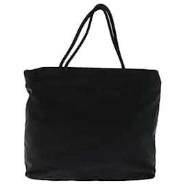 Prada-PRADA Hand Bag Nylon Black Auth fm3371-Black