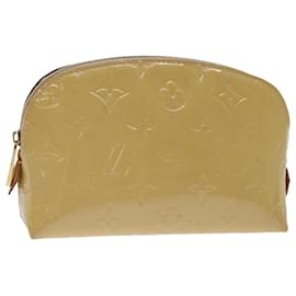 Louis Vuitton-LOUIS VUITTON Vernis Pochette Cosmetic Pouch Rose Angelique M90086 Auth yk11824-Pink