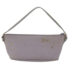 Gucci-GUCCI GG Canvas Accessory Pouch Purple 07198 auth 71430-Purple