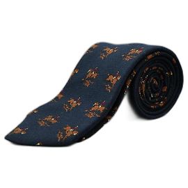 Façonnable Corbata con Icono de Caballo Saltando Blue