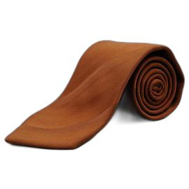 Autre Marque Corbata Naranja a Rayas Orange