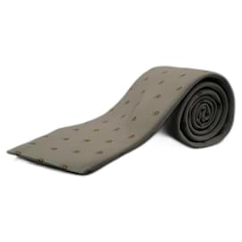 Givenchy Corbata Gris con Círculos Grey