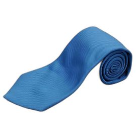 Autre Marque Corbata de seda azul con rayas Soloio Azul