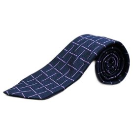 Autre Marque Corbata Azul und Rayas Moradas Blau