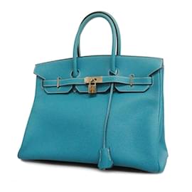 Hermès-HERMES BIRKIN 35-Bleu