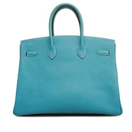 Hermès-HERMES BIRKIN 35-Bleu