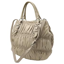 Prada-Gauffré Prada Nappa-Beige