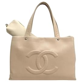 Chanel-Logotipo de Chanel CC-Beige
