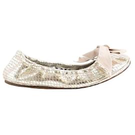 Isabel Marant-Ballerinas aus Leder-Golden