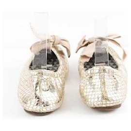 Isabel Marant-Ballerinas aus Leder-Golden