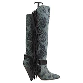 Isabel Marant-Leather boots-Khaki