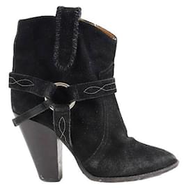 Isabel Marant-Lederstiefel-Schwarz