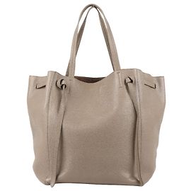 Céline Celine Small Cabas Phantom Bolsa de couro em Taupe Cinza
