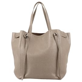 Céline-Celine Small Cabas Phantom Leather Tote Bag in Taupe-Grey
