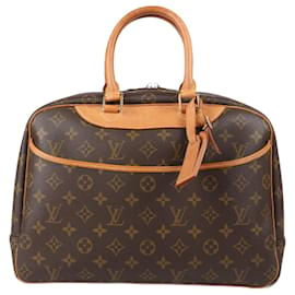 Louis Vuitton-Louis Vuitton Monogram Canvas Deauville Handbag M47270-Brown