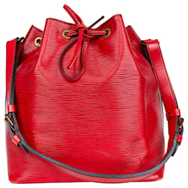 Louis Vuitton-Louis Vuitton Red Epi Leather Sac Noe Petit-Red