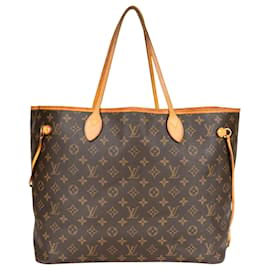 Louis Vuitton-Louis Vuitton Canvas Monogram Neverfull GM Shopper Bag-Brown